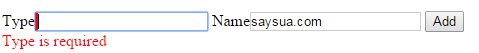 error message